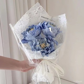 畢業花束diy扭扭棒芍藥花束diy手工材料包自製成品花束畢業禮物送朋友生日禮物 138A