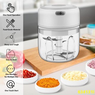 林小店250ml電動迷你切蒜器,帶USB充電的無線便攜式食品切碎機,非常適合大蒜