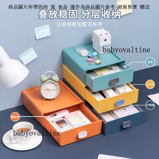 抽屜式桌麵收納盒ins風儲物盒辦公室書桌上置物架整理櫃宿捨神器