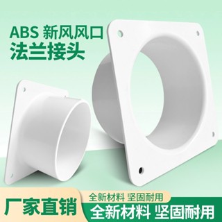 ✨精品優選/免運✨【3697人好評】塑膠方轉圓接頭pvc法蘭接頭轉換口出風口移動空調方形風機排風口