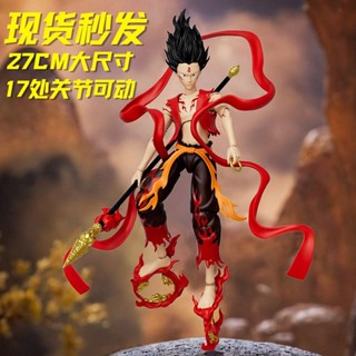 ❤️桃園出貨 現時特賣✨【店鋪熱銷】六一禮物敖丙哪吒爆款人偶魔童拼裝鬧海玩具國潮手辦關節可動擺件