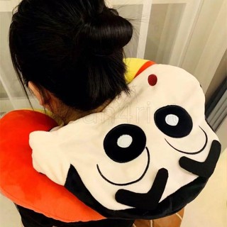 『臺灣出貨』連帽超人u型枕帶帽子可愛夜用午休夏天帽子午睡蠟筆小新午睡帽 學生周邊 辦公室 送禮