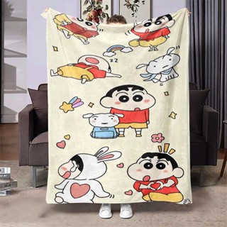 ❤Rich招財進寶午睡保暖小毛毯蠟筆小新夏日同款舒適法蘭絨多功能毯子毛毯蓋毯空調毯午休毯卡通 冬季毛毯 可愛毯子