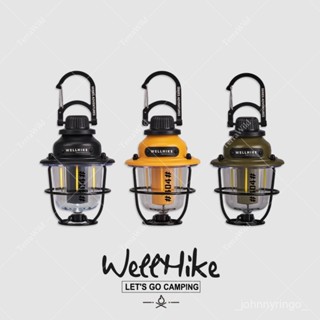 臺彎出貨 🏔️WELLHIKE戶外照明露營燈 鎖扣松果燈 LED 超長續航 多功能氛圍燈 帳篷吊燈 天幕手電筒 3檔調節