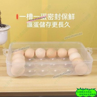 HL大號鷄蛋收納盒 帶蓋手提保鮮盒 鷄蛋食品收納盒 冰箱防破蛋盒 雞蛋保鮮盒 冰箱雞蛋盒 冰箱裝蛋盒 透明雞蛋盒 可22