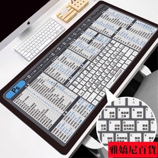熱賣// 滑墊超大號快捷鍵大全辦公桌墊學生寫字桌麵墊電腦鍵盤墊子定製 超大滑鼠墊 滑鼠墊 桌墊 軟佈防滑R2