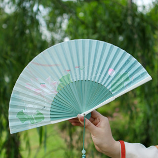 扇子 古風折疊扇子 夏天涼快耐用兒童學生高顏值漢服旗袍摺扇女隨身攜帶
