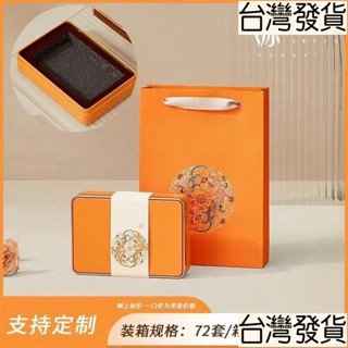 【臺出】精緻方形普洱茶250克茶磚空盒 安化黑茶通用中國風禮品禮盒 馬口鐵茶磚專用茶盒 方形差盒 茶葉包裝盒 茶葉禮品盒