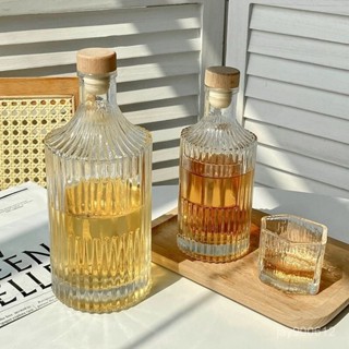 [高顔質感 方便耐用]玻璃酒瓶飲料瓶果酒瓶ins高顏值冷萃咖啡瓶密封透明圍爐空酒瓶子 冰萃果茶壺 冰滴壺