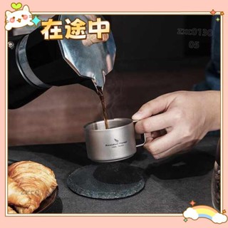 ✨臺灣出貨＋可開發票✨中鋼鈦杯露營餐具摺疊水杯純鈦戶外咖啡杯雙層防燙馬克杯露營輕量便攜水杯旅行茶杯鈦杯ZJ