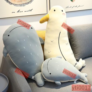 【可愛 鯨魚 藍鯨 海鷗 狐狸 棕熊 絨毛玩具 動物公仔 卡通抱枕 玩偶娃娃 超軟睡覺抱枕 枕頭 靠墊枕