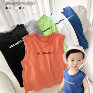 童品屋✿兒童背心 兒童衣服 男童上衣 男童背心 兒童上衣 男童吊帶上衣 男童無袖小背心T恤 童裝兒童薄款小童夏季上衣