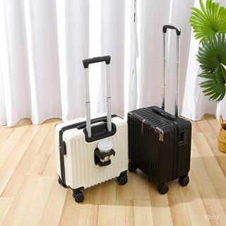 💖 新款💖20寸小型行李箱學生旅行長拉桿箱18寸登機箱密碼箱商務多功能杯架行李箱旅行箱登機拉桿密碼皮箱旅行箱包 拉桿