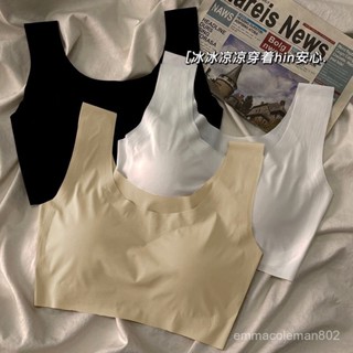 📣24H限時爆品促銷📣【2107人收藏】冰絲無痕內衣女學生運動薄款透氣無鋼圈少女文胸聚攏顯胸小背心薄朵朵精選 LV0Q
