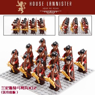 相容樂高權利的遊戲蘭尼斯特獅家重甲兵中古積木人仔玩具KT1068