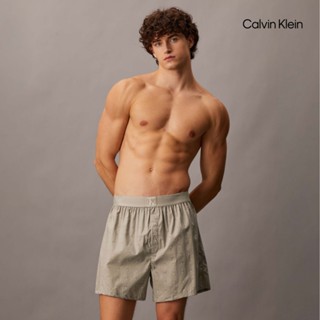 【Calvin Klein】 CK 1966 時尚休閒經典四角內褲 棕色