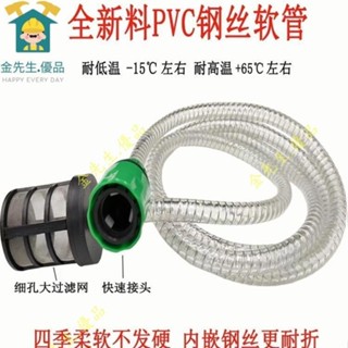 🍊金先生.優品無綫鋰電池高壓洗車機進水管配件吸水管軟管子家用水槍鋼絲抽水管