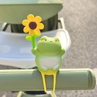 Cute Grid❤ 小豬嬰兒車裝飾 兒童滑板車載風車擺件青蛙公仔小配件飾品推車掛件