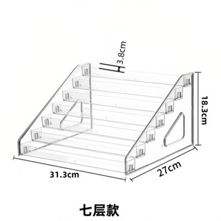 📣限時下殺✨吧唧展示架階梯式立牌穀子動漫週邊徽章置物架透明多層桌麵收納架盲盒收納 模型展示盒 公仔盒 包包展示盒 展示