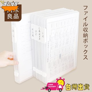 【限時特賣】 A4收納盒 A4 無印風 檔案收納盒 透明檔案盒 收據收納 透明卡收納盒 置物盒 透明檔案