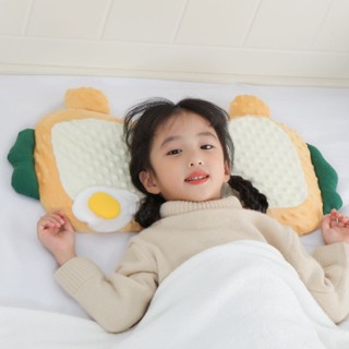 Cute Grid❤ 嬰兒兒童枕頭0-8歲可愛記憶棉可拆洗寶寶枕豆豆絨嬰幼兒枕頭新生