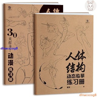 全新 人體結構動態臨摹練習冊 30天打卡 動漫練習本 素描速寫本 書籍