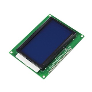 《324-325》LCD 12864 藍底白字 黃綠黑字 液晶模組 繁體中文字庫 圖形 串並口通用 ST7920 附排針