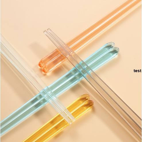 台灣發貨【免運】Rainbow彩虹系列 蟲蟲同款日式透明筷子 尖頭筷 亞克力樹脂筷 家用分食筷 防滑防黴筷子
