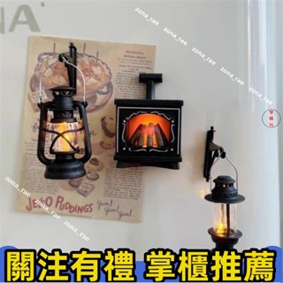 本土出貨💕高顏值冰箱貼 美化家庭 創意壁爐燈冰箱貼 聖誕氛圍 冬季家居裝飾 磁吸磁力 貼洞洞板留言板 墻壁美化冰箱貼
