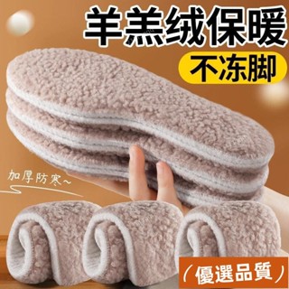 【熱賣新品🔥AlissaCyrine羊羔毛保暖鞋墊男女加絨加厚吸汗防臭冬季羊毛棉鞋墊 YWYB