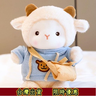 臺灣出貨🔥可愛波克小羊公仔毛絨玩具布娃娃床上睡覺玩偶抱枕生日禮物送女生
