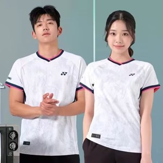 最新款 情侶羽球服 時尚排汗短袖 韓國隊短袖 羽毛球服 男女短袖 訓練服 羽球衣 網球衣 團體服 羽毛球衣23047