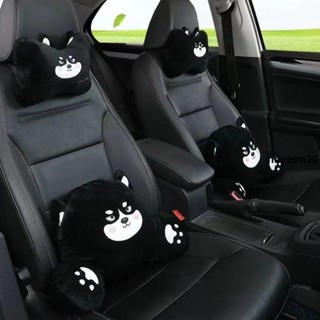 車內用品🎀 汽車頭枕腰靠護頸車載靠墊車用靠枕座椅枕頭可愛卡通四季通用歐尚