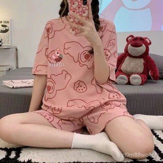 臺灣出貨 睡衣女 夏天韓係睡衣 學生睡衣 可愛舒適家居服 卡通睡衣 寬鬆舒適家居服 加大加肥睡衣 大尺碼睡衣 女生睡衣