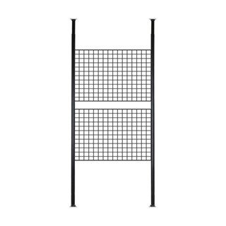 【新品推薦】頂天立地置物架ins風網格架屏風家用宿舍隔斷免打孔伸縮網架收納
