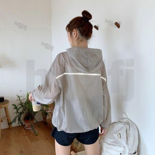 桃園直發 抗UV防曬外套 長袖連帽外套 寬鬆透氣外套 中長版薄款連帽防曬衣 透膚外套 女生防曬衫 夏季防嗮上衣 反光上衣