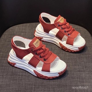 現貨斷碼清倉 夏天增高羅馬女新款涼鞋運動鬆糕老爹外穿透氣厚底鞋子夏季 年運動鞋 羅馬鞋 增高鞋 氣墊鞋 休閒鞋 韓國女鞋