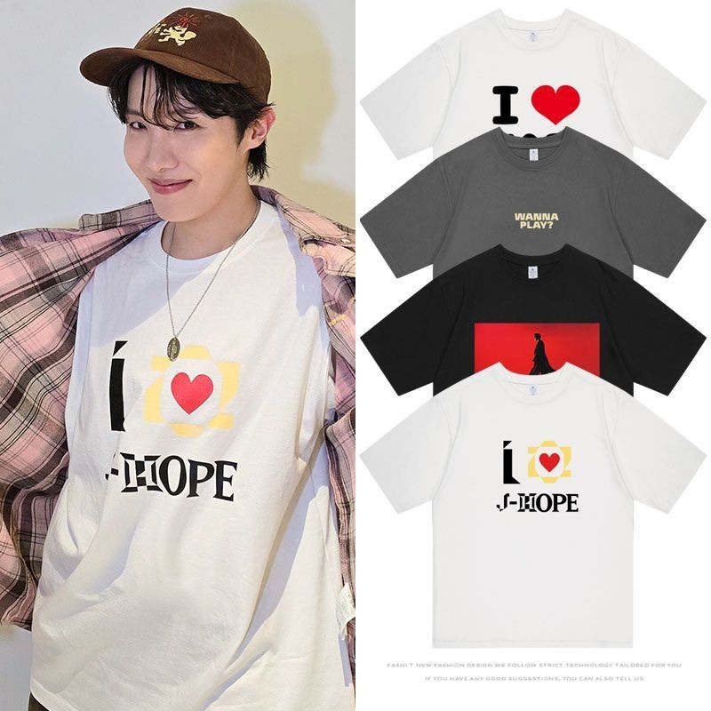 防彈少年團J-HOPE演唱會HOPE ON THE STAGE周邊鄭號錫同款短袖T恤