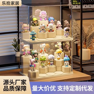 🔥桃園有貨🔥透明收納盒防塵亞剋力置物架手辦盲盒積木展示櫃子泡泡瑪特展示盒 N4JG