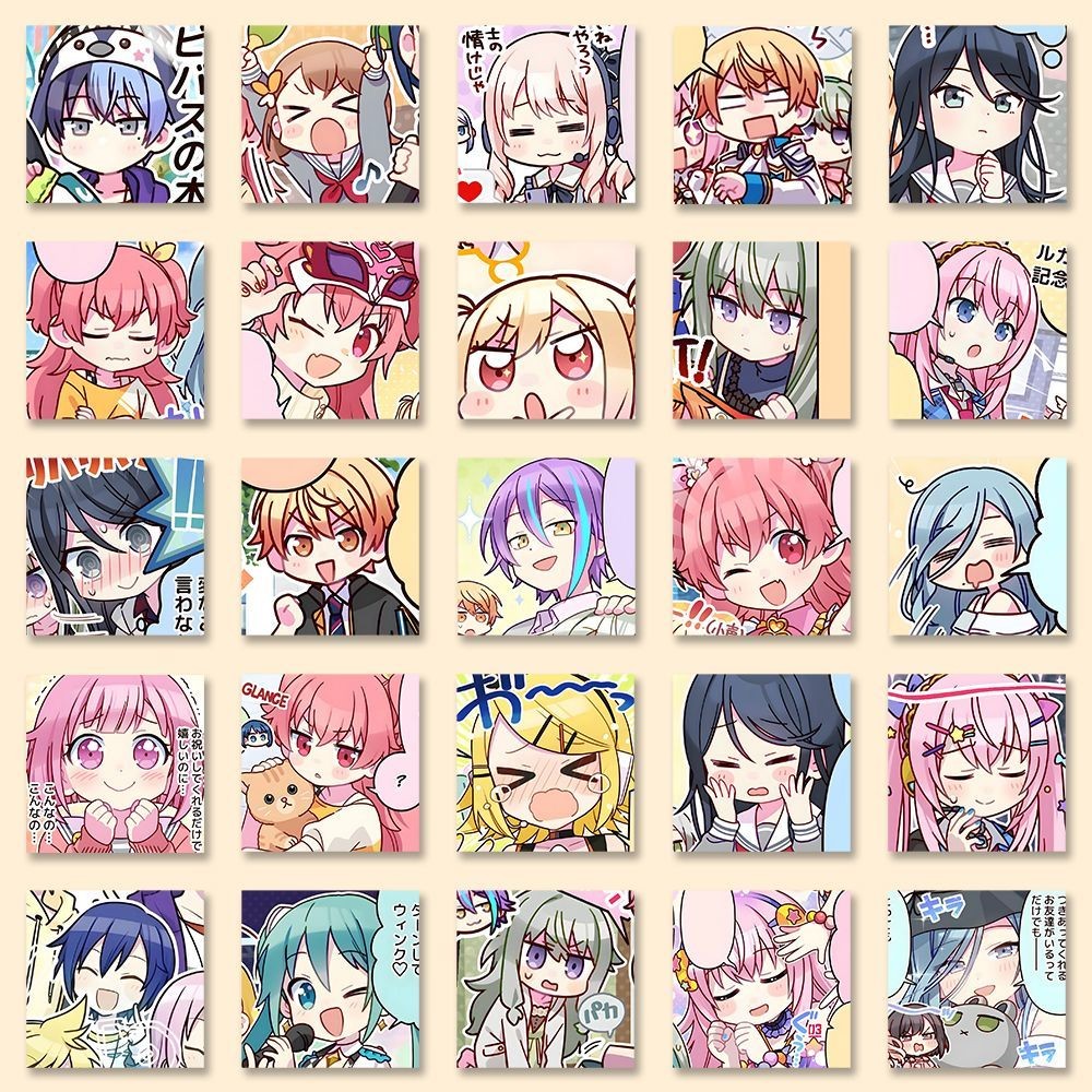 台灣出貨✨【7237人好評】可愛pjsk貼紙世界計劃鏡音鈴初音周邊二次元貼畫diy手機殼電腦 繁星快樂屋
