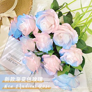 美到炸🌹ins風模擬玫瑰 韓係永生玫瑰花 模擬花束 模擬玫瑰 家居擺件 插花道具 拍照道具 diy裝飾假花 花束