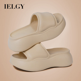 IELGY 厚底坡跟平底涼鞋女高跟平底純色eva厚底