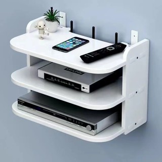 臺灣發貨 【3天內熱銷3087件】路由器放置架wifi收納盒墻上置物架免打孔壁掛式電視機頂盒託架子