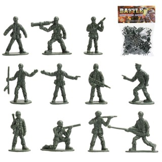 兵人模型 玩具 【1025人】JEU經典小兵人士兵100只模型1/72軍事沙盤懷舊軍人打仗小綠人玩具