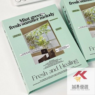 🔸卡通文具🔸夏日旋律 硬殼本 A5無內容卡冊 6孔 四宮格拍立得手賬貼紙3寸小卡收納冊 相簿本 韓系ins小眾