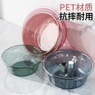 新店大促家用鋼化洗臉盆透明加厚輕奢學生宿捨塑膠臉盆大號PET超市日家用