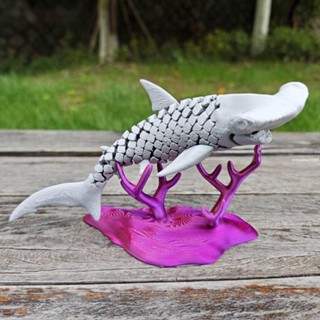 臺灣爆款💖列印玩具 爆款 禮物 擺件 3d列印巨骨舌魚關節魚解壓玩具擺地攤潮玩超萌送學生禮物動物玩具