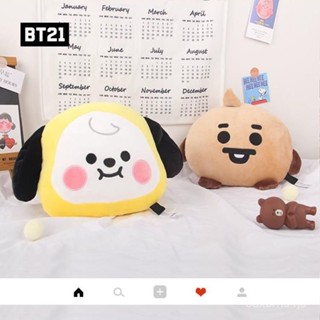 午睡枕 趴枕 趴睡枕 趴趴枕BT21 臉型抱枕卡通可愛車載頭靠枕公仔玩偶靠墊護頸枕睡覺手頸枕 1CQR