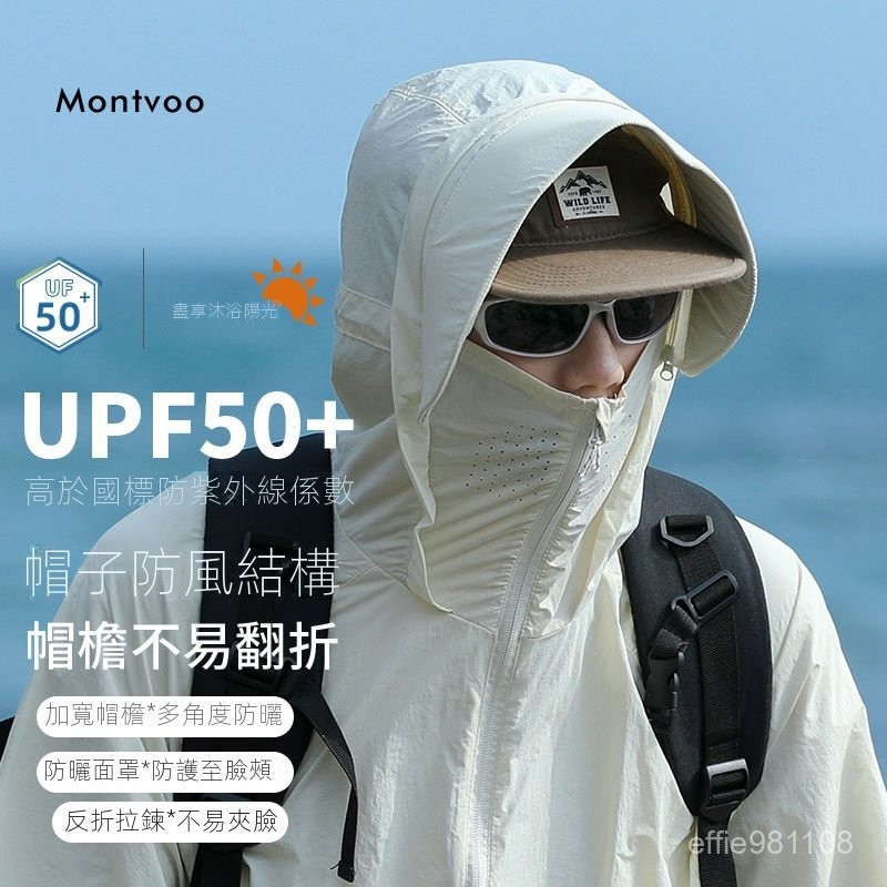【百補品牌熱銷10.1萬件】邁特優UPF50+防曬衣外套男士夏季透氣衝鋒衣戶外輕薄防紫外綫夾克 CMPS
