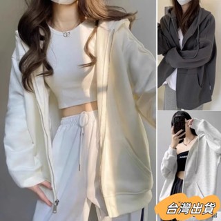 【免運出貨】連帽外套 女生外套 寬鬆外套 oversize 外套女 基礎款 長袖 刷毛 帽t 大學t 秋冬外套 韓版穿搭